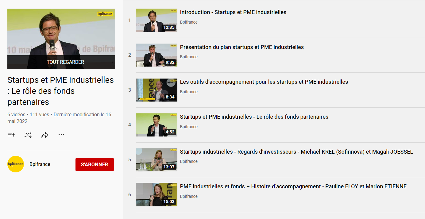 Financement | BPI France : Startups et PME industrielles, le rôle des fonds partenaires