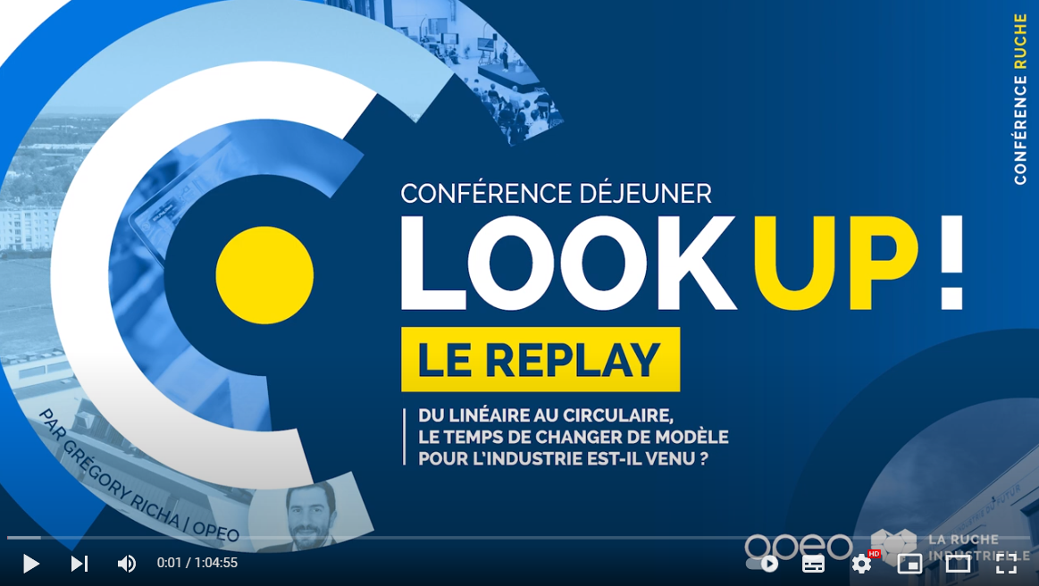 Industrie Circulaire | La Ruche Industrielle – Conférence « LOOK UP ! Vers une industrie circulaire »