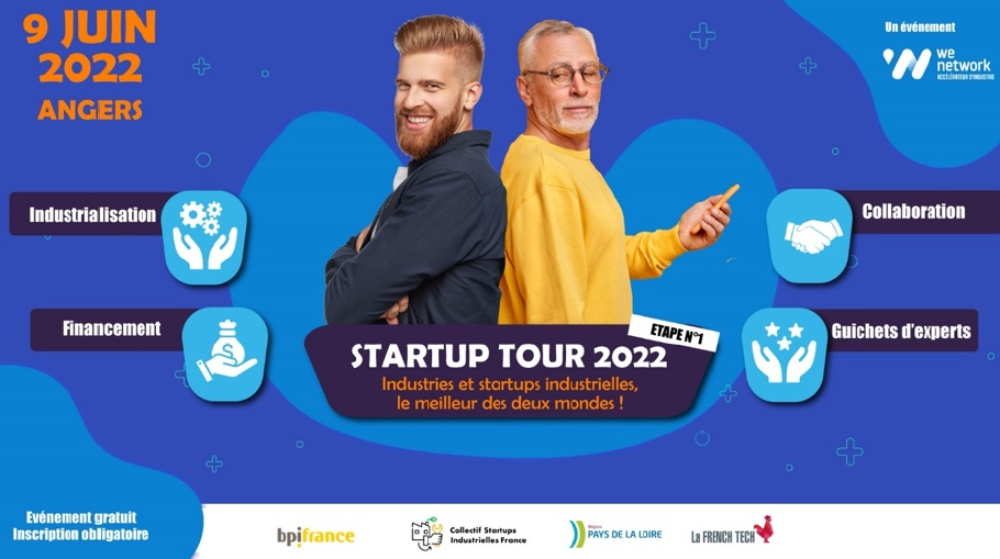 Evénement | We Network : Startup Tour 2022 – Industries et startups industrielles, le meilleur des deux mondes !