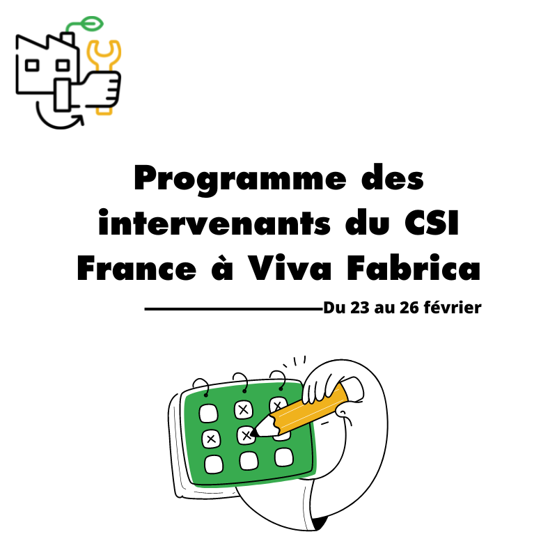 Actualités | Le CSI France sera présent au salon Viva Fabrica !
